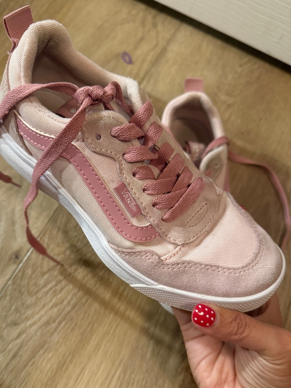 Kids Vans Blush Pink Low-Top Sneakers